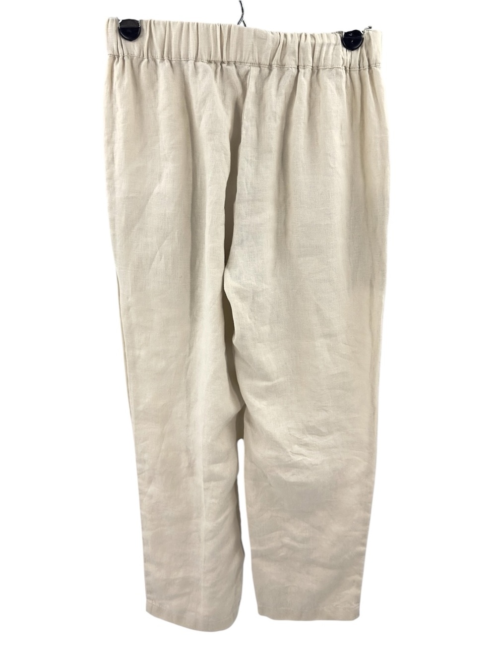 Quince European Linen Tapered Ankle Pants Size Small Flax Tan Minimalist Beach - Picture 4 of 8